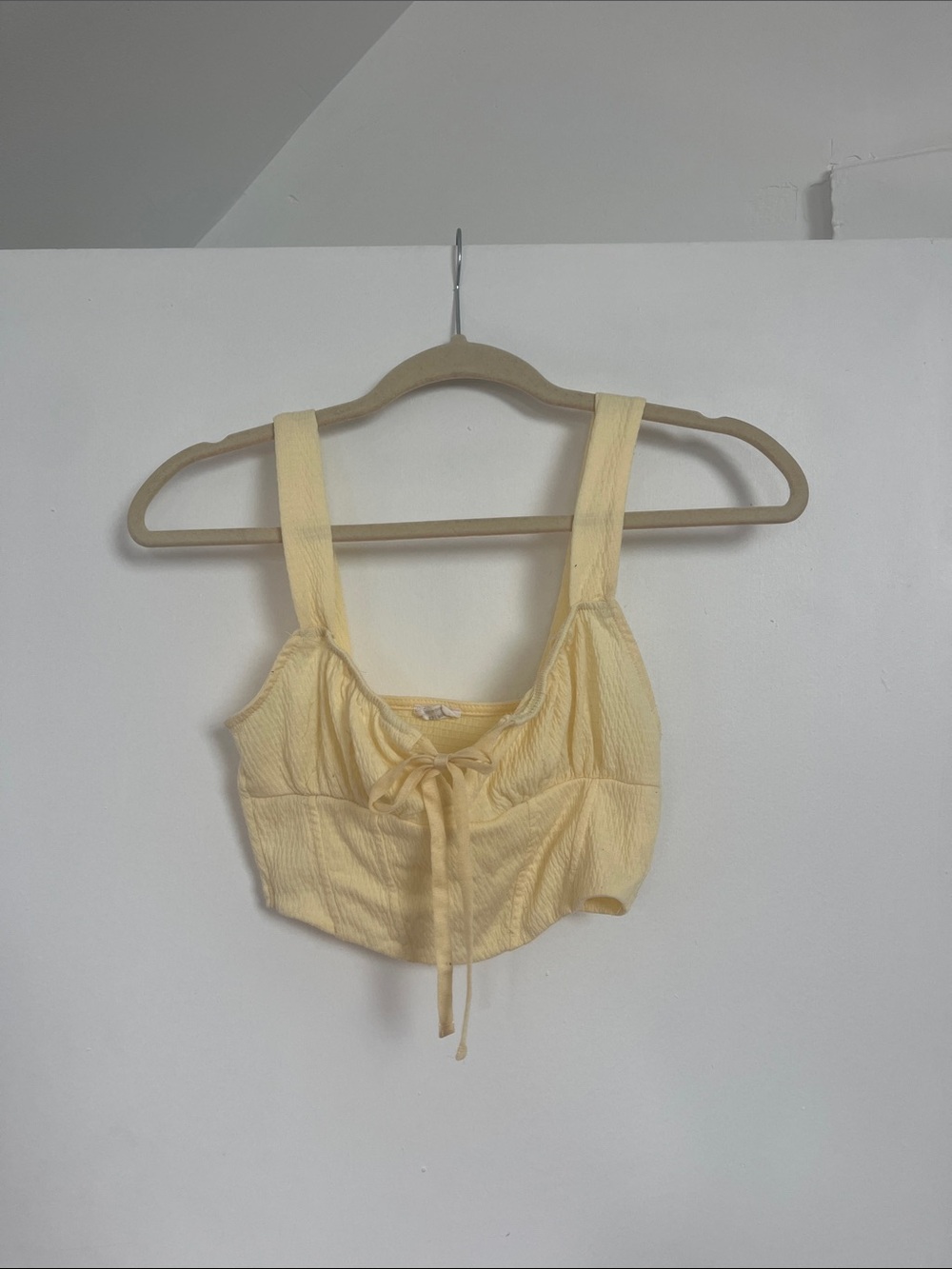 Butter Yellow Crop Top
